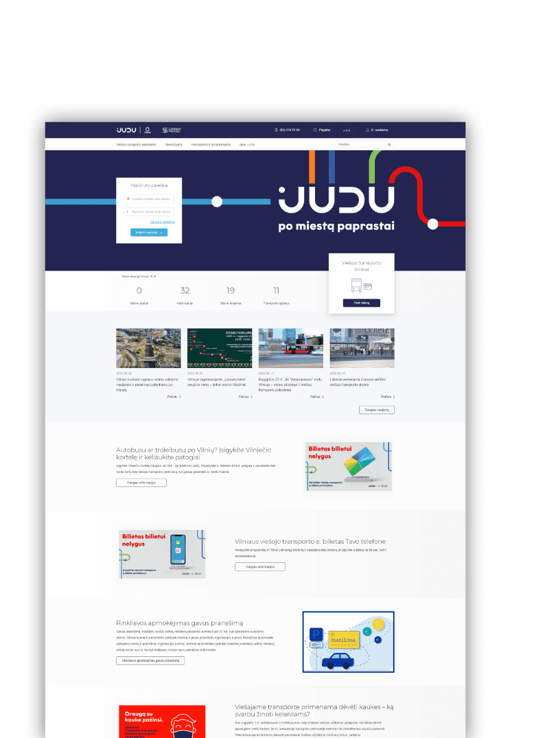 JUDU.lt - viskas apie viešąjį transportą ir judėjimą Vilniaus mieste