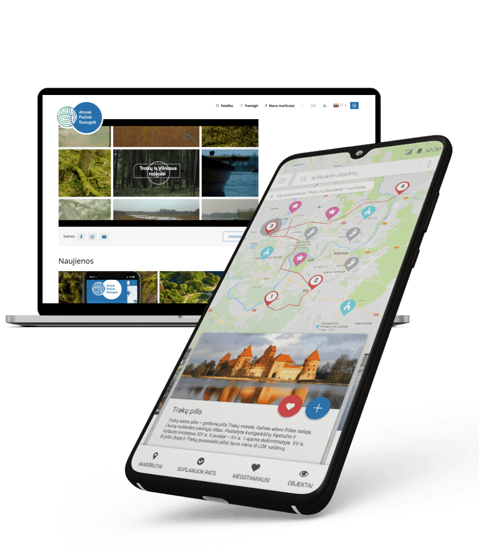 Mobile app ‘Explore Trakai Vilnius’