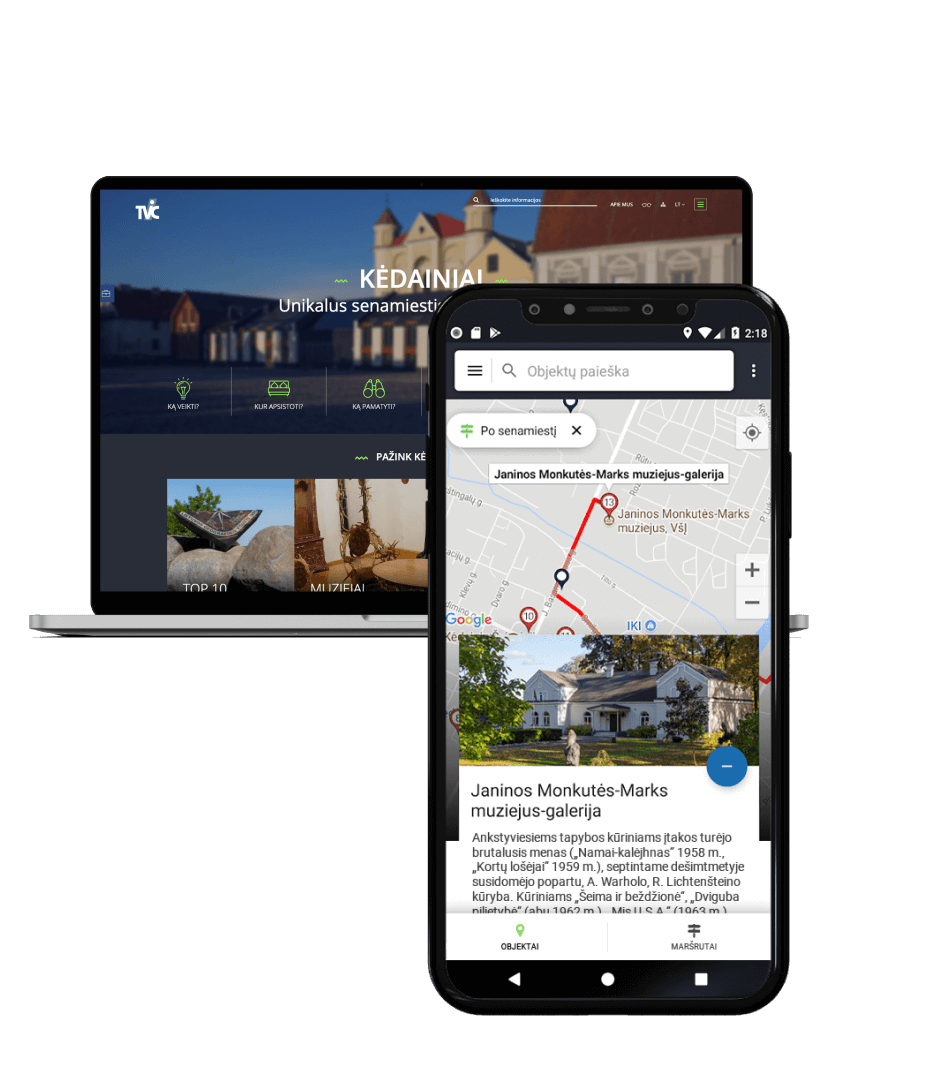 Mobile app ‘Visit Kėdainiai’