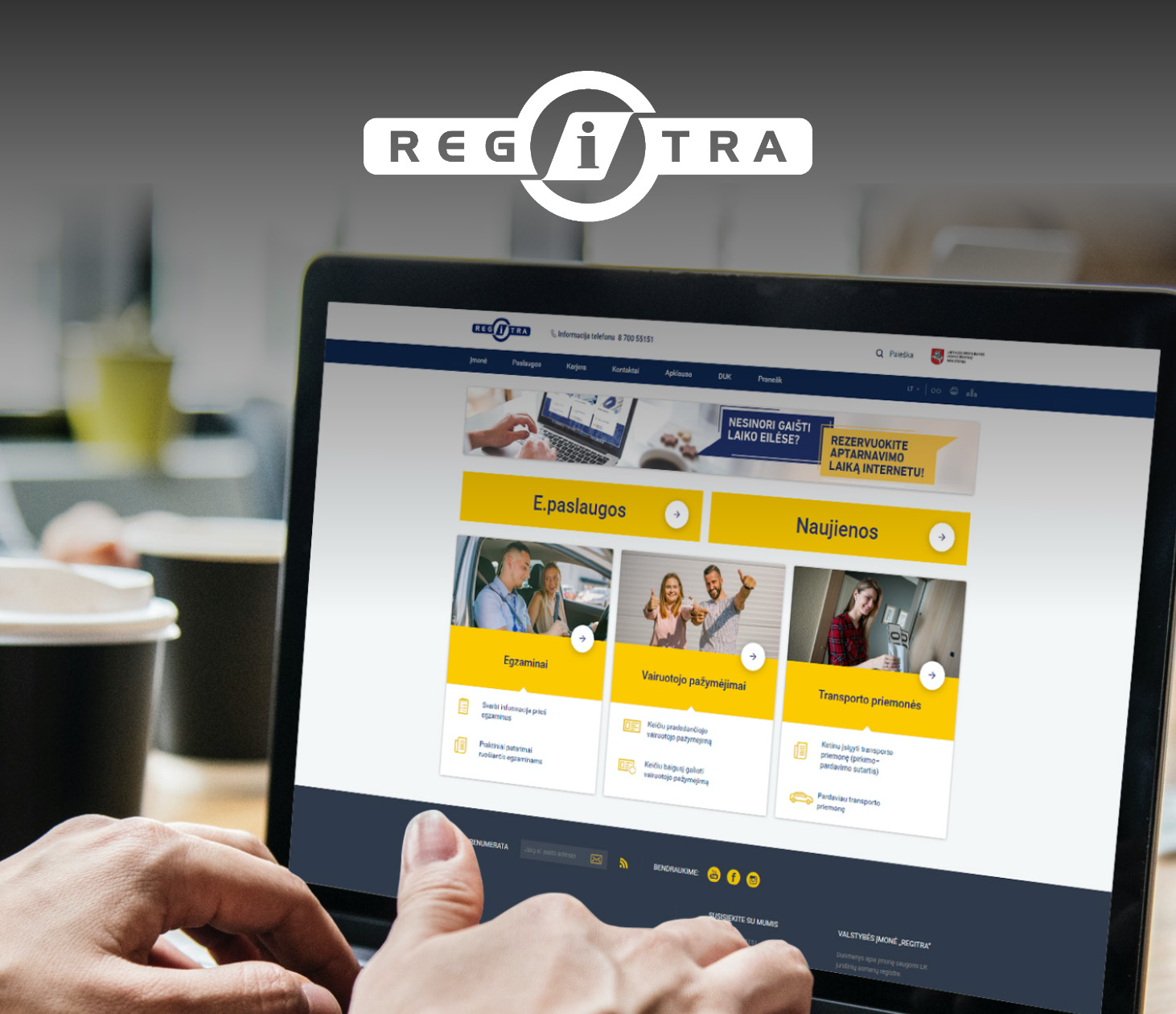 REGITRA interneto svetainė